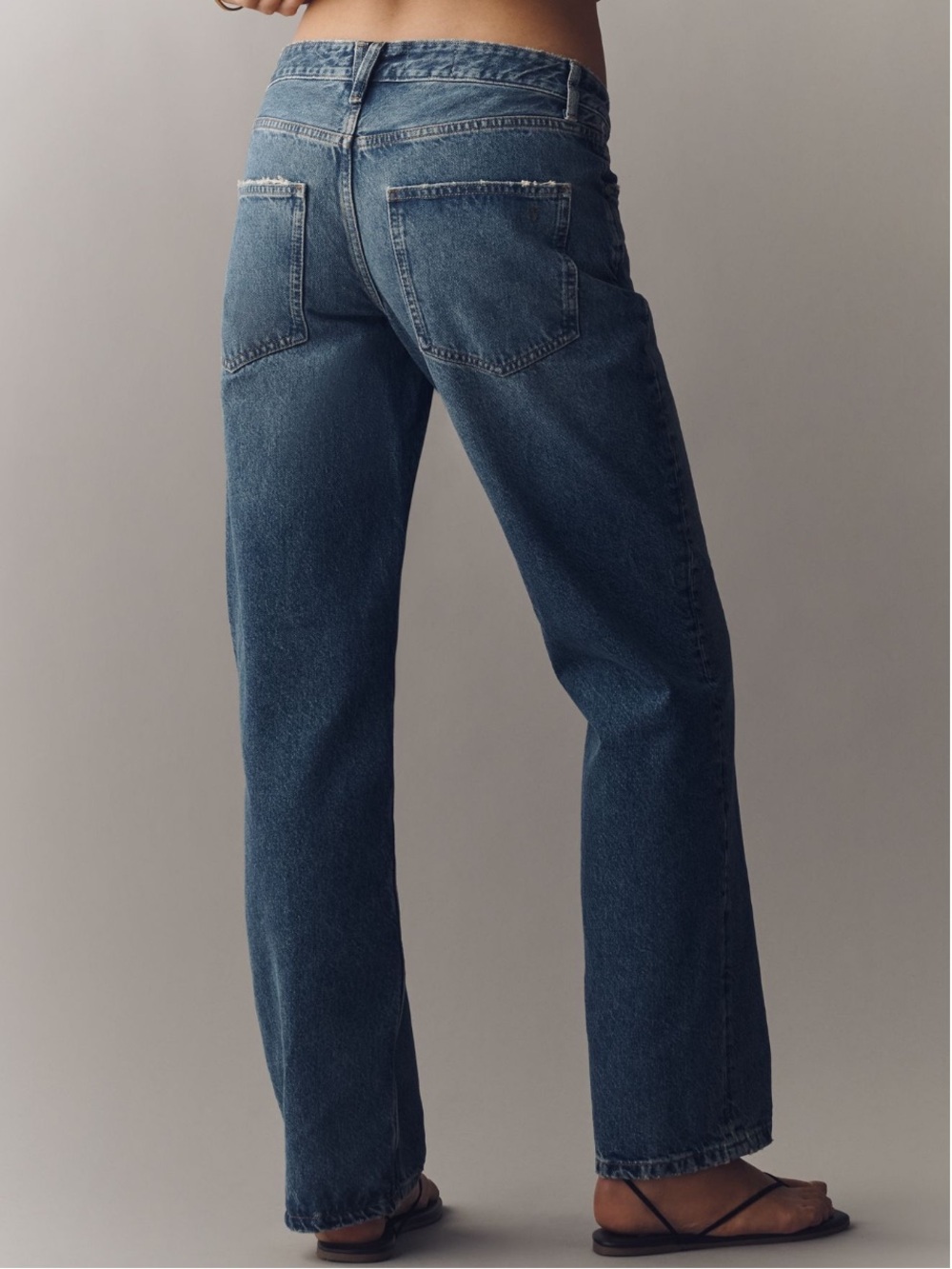 Pilcro Mid-Rise Denim Straight-Leg Women’s Jeans - Size 34 - NWT - Picture 4 of 10